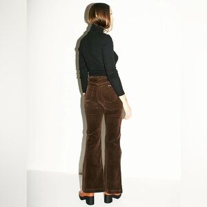 ROLLAS East Coast Corduroy Flare in Chocolate (29)